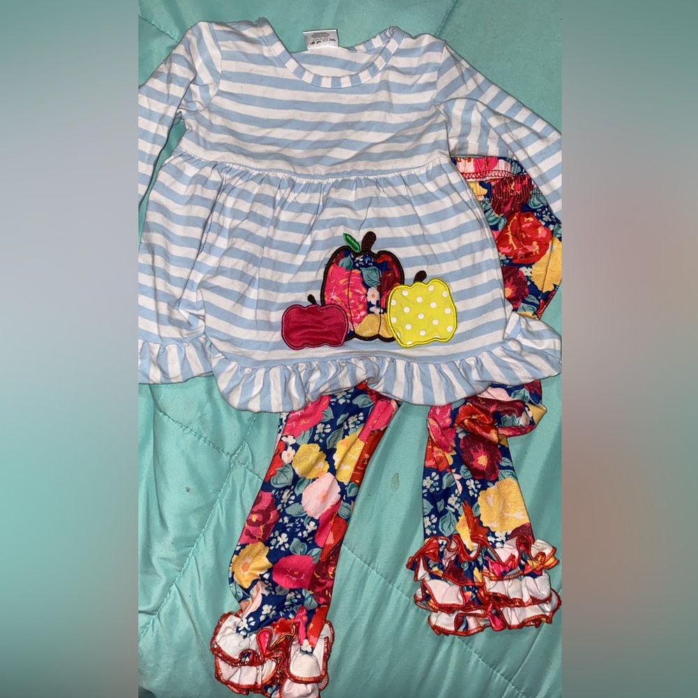 3T boutique style pumpkin outfit
